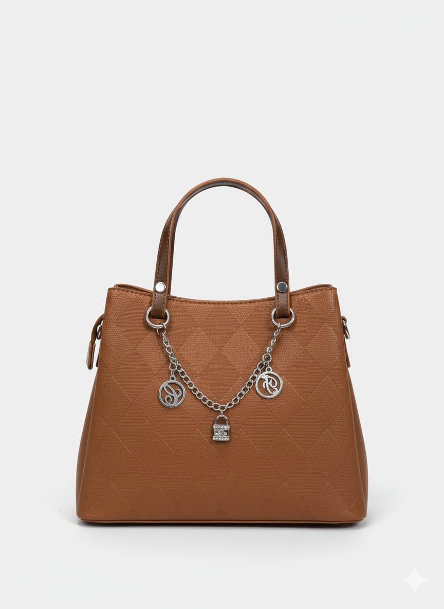 Professional Burgundy Quilted Tote Bag for Women